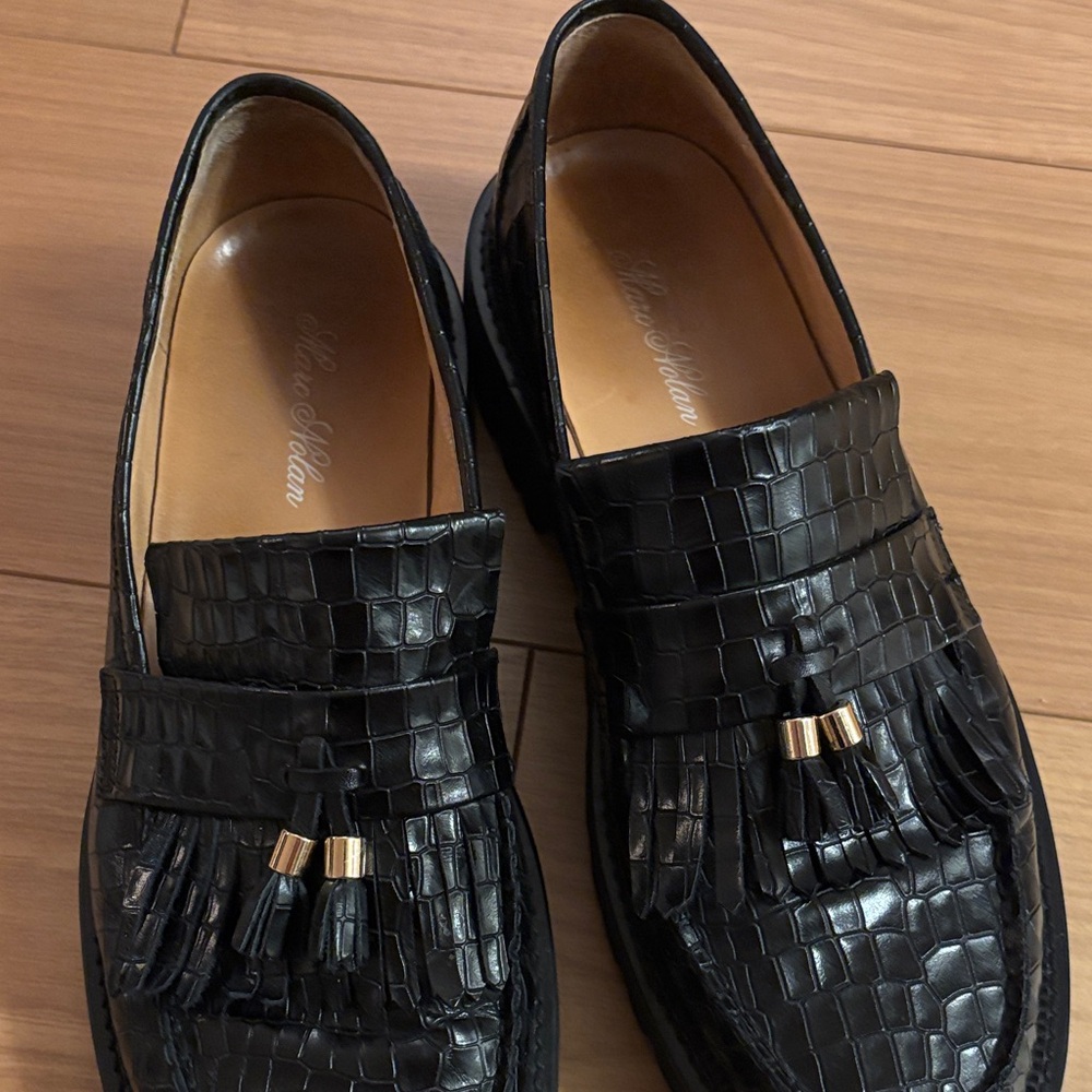 Marc Nolan Croc Loafer Lug Tassel - Picture 3 of 4